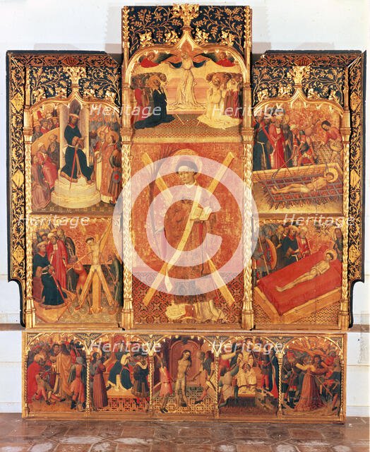 'Altarpiece of San Vicente Mártir',15th century. Creator: Martorell, Bernat (Doc. Barna 1427 - 1452).