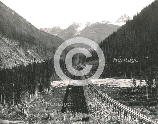 The Rockies: 'Loop showing four tracks', 1895.  Creator: William Notman & Son.