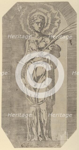 A female Saint, 16th century. Creator: Geoffroy Dumoûtier.