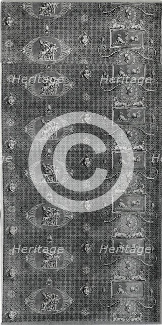 L'Amour Vainqueur (Love Triumphant) (Furnishing Fabric), France, c.1804. Creator: Christophe-Philippe Oberkampf.