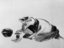 Badger, 19th century. Creator: Hokusai School.