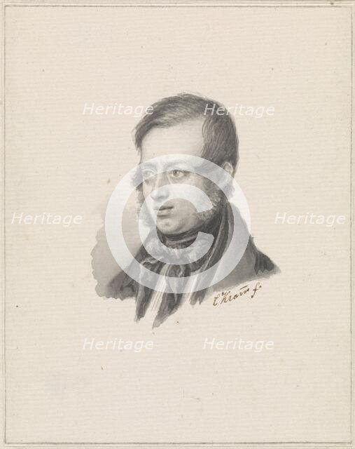 Portrait of Johannes Warnardus Bilders, 1841. Creator: Christiaen Kramm.