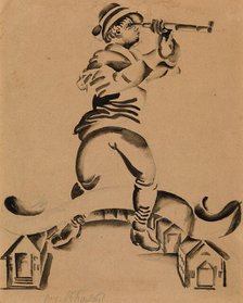 Boy with a Telescope, early 20th century.  Creator: Victor Barthe.