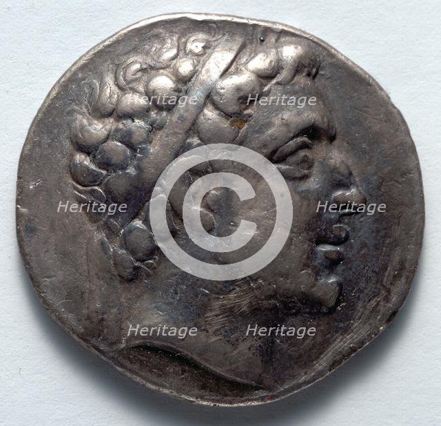 Didrachm: Royal Head (obverse), 220-179 BC. Creator: Unknown.