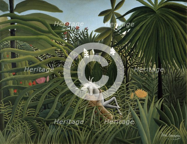 'Jaguar attacking a Horse', 1910.  Artist: Henri Rousseau