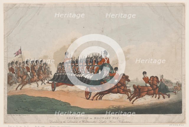 Expedition, or Military Fly, May 16, 1798., May 16, 1798. Creator: Thomas Rowlandson.