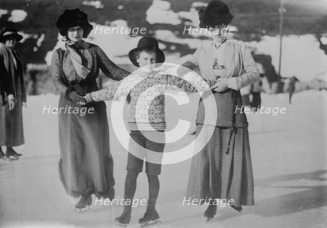 Mrs. Asquith and children at Murren, between c1910 and c1915. Creator: Bain News Service.