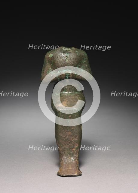 Statuette: Seated Mummiform Deity, 664-525 BC. Creator: Unknown.