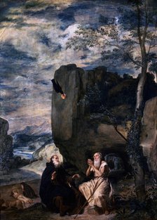 St Anthony and St Paul, the Hermit', 1645. Artist: Diego Velasquez