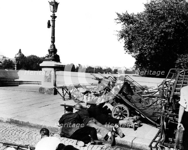 The liberation of Paris, August 1944. Artist: Unknown