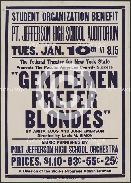 Gentlemen Prefer Blondes, [193-]. Creator: Unknown.