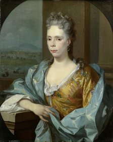 Portrait of Elisabeth van Riebeeck, Daughter of Abraham van Riebeeck, Wife of Gerard..., 1710-1723. Creator: Nicolaas Verkolje.