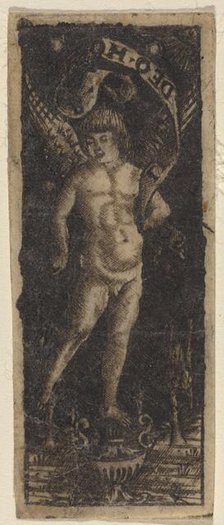 Cherub on a Vase with Inscription: "SOLI DEO HONOR", c. 1490/1510. Creators: Francesco Francia, Peregrino da Cesena.