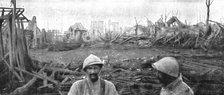 'Clery Repris; La silhouette des ruines du village dans le brouillard, le matin du 4 septembre', 191 Creator: Unknown.