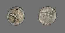 Denarius (Coin) Portraying King Aretas, 58 BCE. Creator: Unknown.