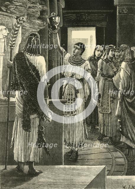 'Psammetichus and the Bronze Helmet', 1890.   Creator: Unknown.