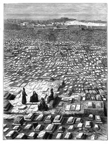 The cemetery at Mecca, c1890. Artist: Unknown