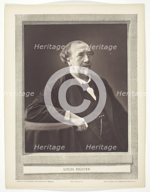 Louis Figuier, 1853/77. Creator: Nadar.