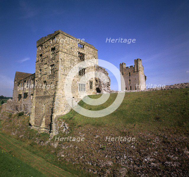 Helmsley castle in Yorkshire, 12th century. Artist: Unknown
