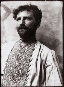 Self-portrait, 1890. Creator: Mucha, Alfons Marie (1860-1939).