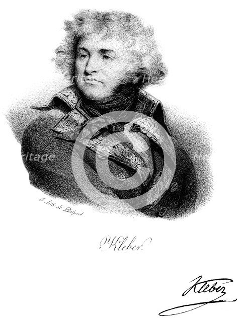 Jean Baptiste Kleber, French soldier, c1830. Artist: Delpech