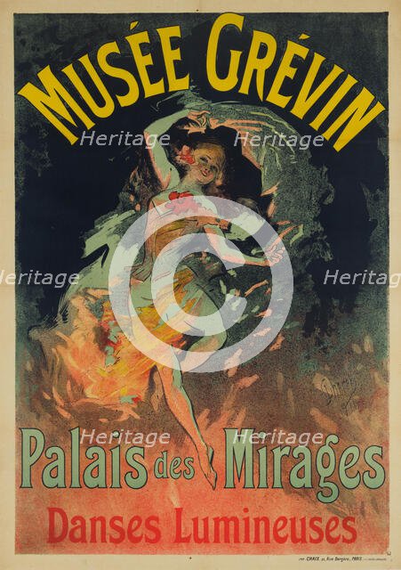 Musée Grévin, Palais des Mirages, danses lumineuses, 1911. Creator: Chéret, Jules (1836-1932).