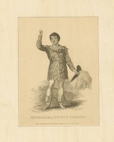 John Braham (1774-1856) as Prince Orlando, 1828.