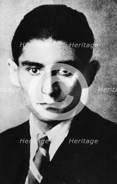 Franz Kafka (1883-1924), Czech writer, c1924. Artist: Unknown