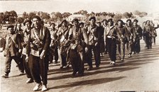 Spanish Civil War, 1936-39. Group of combatants of the International brigades from different coun…