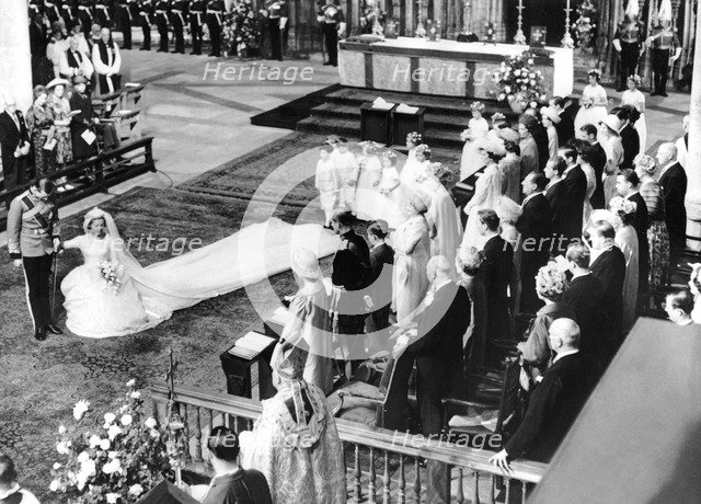 Royal Family, wedding of Duke of Kent and Katherine Worsley, 1961. Creator: Unknown.