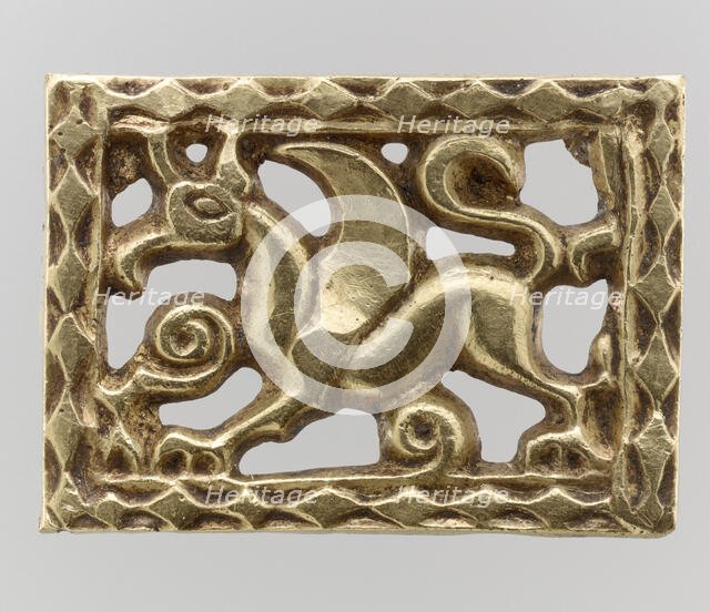 Gold Openwork Belt Mount, Avar, 700s. Creator: Unknown.