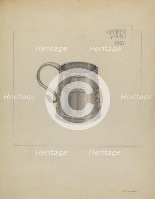 Silver Mug, 1936. Creator: Charles Garjian.