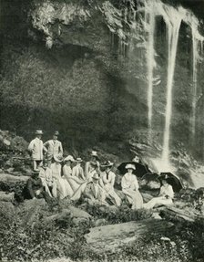 'A Picnic Party at Maracas Falls, Trinidad, with Sir A. Moloney and Party', 1902. Creator: Unknown.