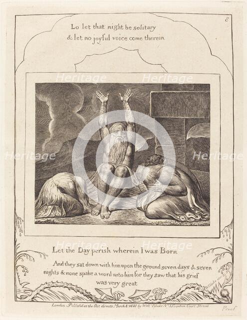 Job's Despair, 1825. Creator: William Blake.