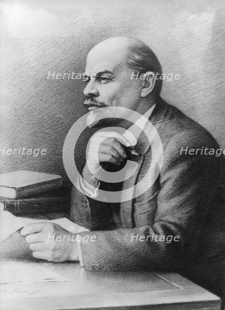 Vladimir Ilich Ulyanov (Lenin), Russian Bolshevik revolutionary and politician. Artist: Unknown