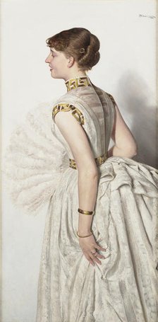 Portrait of the Fiancée, 1887. Creator: Jacek Malczewski.