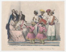 Bayees or Dancing Boys; from Twenty four Plates Illustrative of Hindoo and European Manner..., 1832. Creators: Alexandre-Marie Colin, Jean Jacques Belnos.