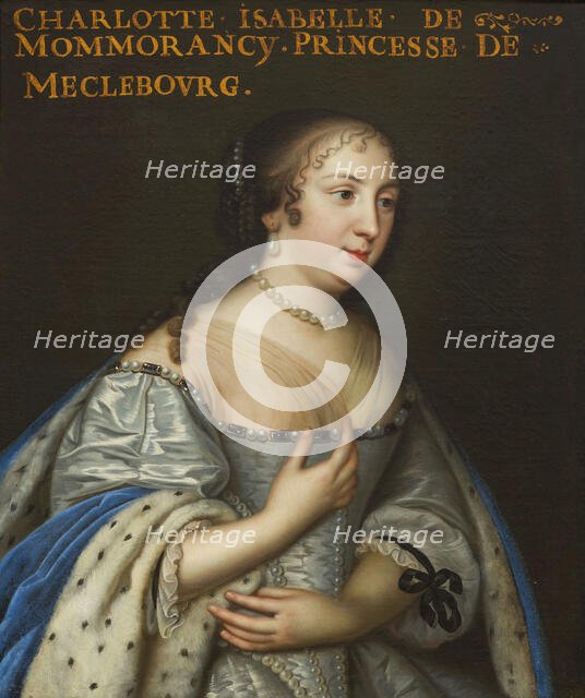 Isabelle Angélique de Montmorency (1627-1695), Duchess of Mecklenburg-Schwerin, ca 1665. Creator: Anonymous.