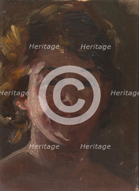 Head of the Artist, late 19th-early 20th century. Creator: Alice Pike Barney.