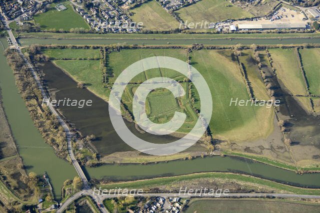 The Bulwark, a Civil War fieldwork, Cambridgeshire, 2025. Creator: Damian Grady.