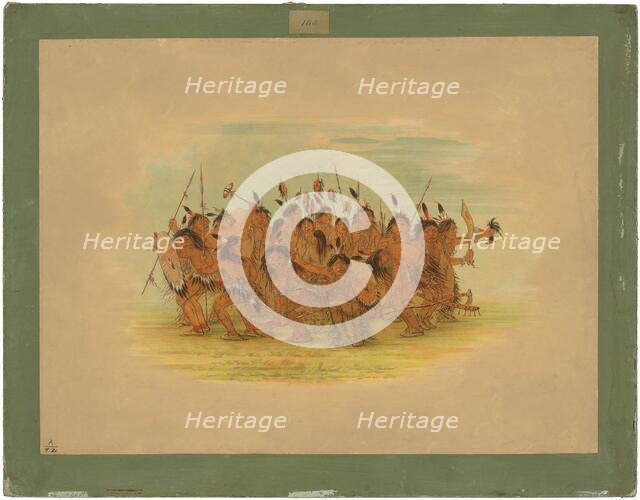 Scalp Dance - Sioux, 1861. Creator: George Catlin.