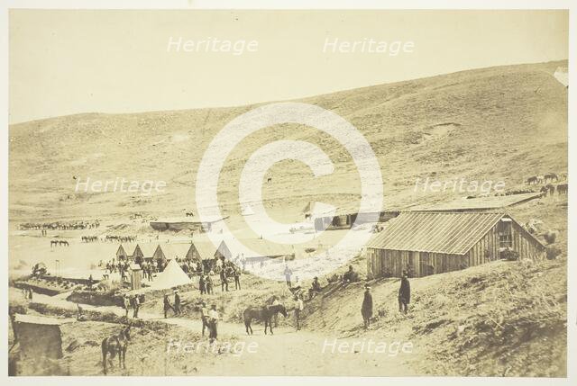 Camp of the 4th Light Dragoons, 1855. Creator: Roger Fenton.