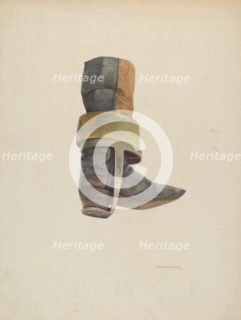 Convict Boot, c. 1940. Creator: Robert W.R. Taylor.