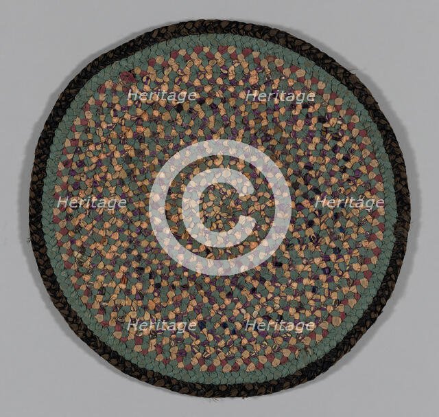 Braided Rug, United States, late 19th century. Creator: Unknown.