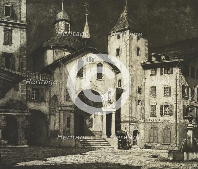 The sleeping square, 1928. Creator: Sydney Lee.