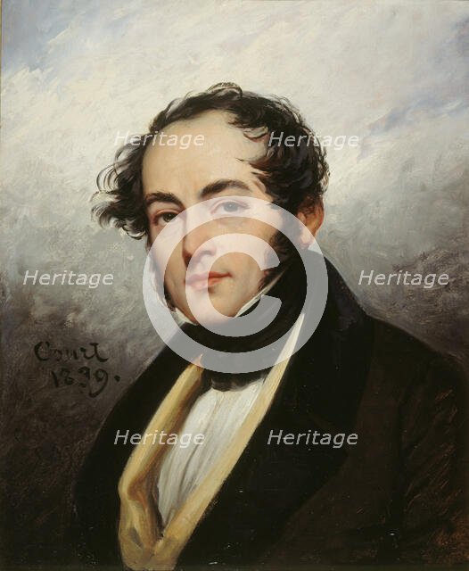 Portrait of Paul de Kock (1793-1871), 1839. Creator: Court, Joseph-Désiré (1797-1865).