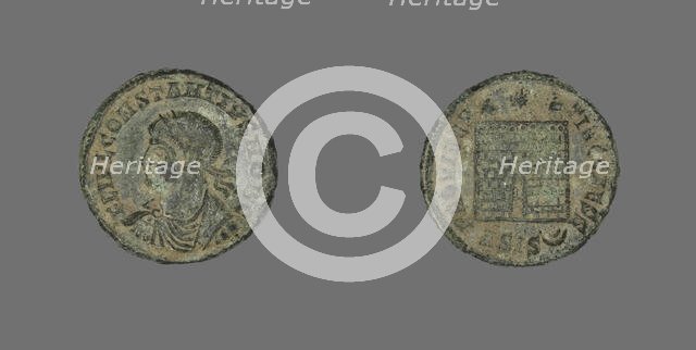 Coin Portraying the Emperor Constantius I, 250-306. Creator: Unknown.