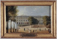 Gardens of the Palais-Royal, around 1820, current 1st arrondissement, between 1815 and 1825. Creator: Unknown.