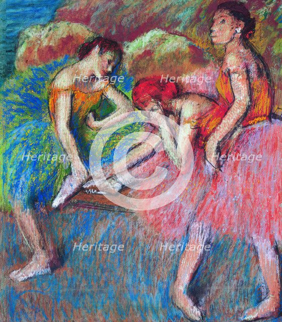 Danseuses au repos , c. 1898.