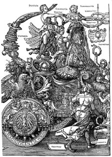 'Triumphal Return of Maximilian I', 1512-1522, (1936). Artist: Albrecht Dürer
